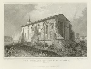 De overblijfselen van Dunmow Priory, Essex door Thomas Mann Baynes